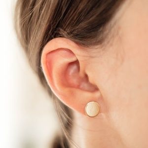 Gold Stud Earrings